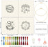 INFUNLY 4 Sets Christmas Embroidery Kits Cross Stitch Kits for Beginners with Instructions Embroidery Starter Kit for Adults 11.8x11.8in Elks Embr...
