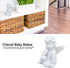 Hapivida Cherub Statue, 2.2×2.4in Resin Cherubs White Angel Statue Figurine Garden Sleeping Cherub Statue Sculpture for Indoor Outdoor Home Decora...