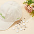 BENECREAT 32 Sets 0.67Inch Baseball Cap Button Top Replacement Hats Buttons, White Cloth Covered Hat Button for Hat Replacement Repair Jeans Blous...
