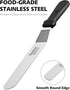Anaeat Icing Spatula, Professional Cake Angled Offset Spatula with 10" Stainless Steel Blade - Thickened Frosting Knife with Durable Plastic Handl...