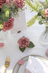 Floroom Artificial Flowers 25pcs Real Looking Dusty Rose Foam Fake Roses with Stems for DIY Wedding Bouquets Bridal Shower Centerpieces Floral Arr...