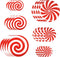 24 PCS Peppermint Floor Decals Stickers-3 Sizes Self-Adhesive Design Christmas Candy Stickers,Floor Window Clings for Christmas Valentine's Day Ca...