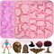 Halloween Silicone Molds For Baking,3 Pack Halloween Molds For Chocolate Candy Molds Silicone Pumpkin Skull Mold Cake Skeleton Mold Ghost Bat Sili...