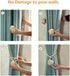Melaluxe 2 Pack Curtain Tiebacks - Heavy Duty Curtain Rope Tieback, Handmade Rural Decorative Curtain Holdbacks (Beige)...