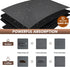 Coffee Mat(Dark Gray 12"x19''), Coffee Bar Mat for Countertop, Anti-Slip Absorbent Dish Drying Mat for Kitchen, Suitable for Coffee Machine, Coffe...