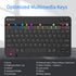 Fintie 10-Inch Ultrathin (4mm) Wireless Bluetooth Keyboard for iPad Samsung Tablet, iPhone Smartphone, iOS, Android Tablets Phone, Black...