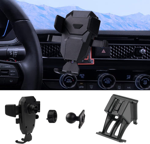 Karltys Car Phone Holder ONLY for Honda Civic 2022 2023 2024 Accessories, 11th Gen. Civic Cell Phone Mount for 4-7 Inch Phones, Hands Free Thick C...