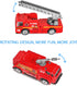 14 Pcs Fire Truck with Firefighter Toy Set, Mini Die-cast Fire Engine Car, Mini Rescue Emergency Vehicle Playset for Kid Boy Girl Birthday Christm...