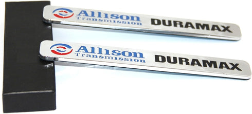 Yoaoo 2Pack Autotuning OEM Allison Transmission Duramax Emblem 2500Hd Compatible with Silverado Chrome Black...