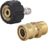 M MINGLE Pressure Washer Adapter Set, Quick Connect Gun to Wand, M22 14mm to 1/4 Inch...
