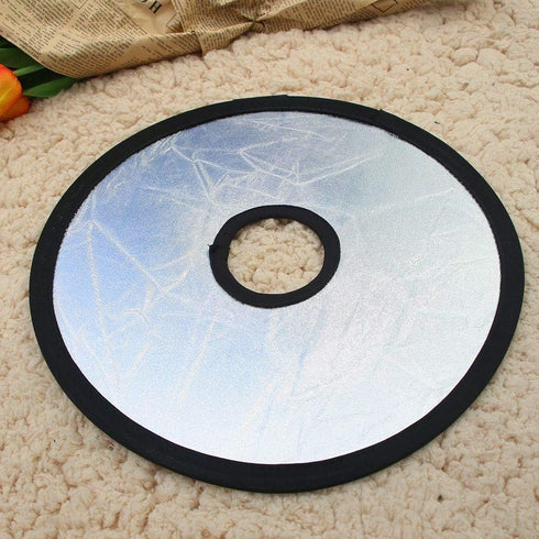 EORTA 2 in 1 Photography Photo Reflector Collapsible Disc Light Reflector Portable Hollow Light Diffuser DSLR Light Lens-Mount, with Protecting Ba...