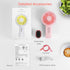 IPOW Mini Handheld Fan Personal Portable Fan 3 Speed Adjustable Angle Removable Base Lanyard USB Recharging Battery Operated Small Desk Cooling Fa...