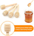 50 Pack 3 Inch Mini Wood Honey Dipper Sticks Set,Honey Stirrer Honey Wand for Honey Jar Dispense Drizzle Honey, 50 Pieces Honeybee Charm Pendants ...