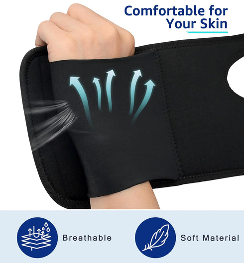 HiRui Wrist Brace Wrist Support with Splint for Men and Women, Hand Support for Carpal Tunnel Arthritis Tendonitis Sprain Recovery Pain Relief, Da...