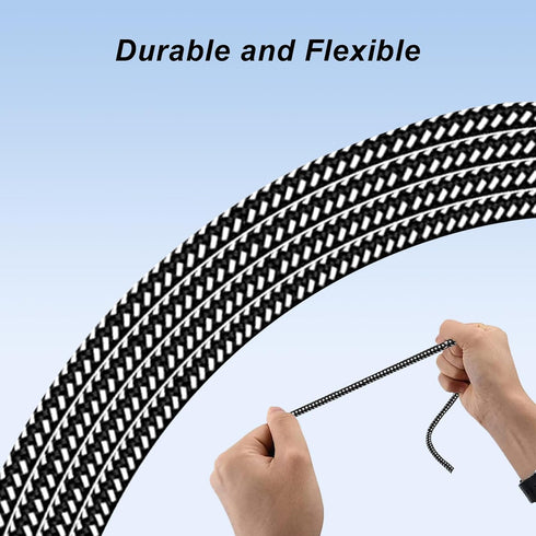 6.56FT MFi Certified Lightning to 1/4 Inch TRS Cable, Within 1/4 to USB C, 3.5mm to 1/4" TRS Adapter,DAC Chip Include, 3-in-1 Stereo 1/4 TRS Cable...