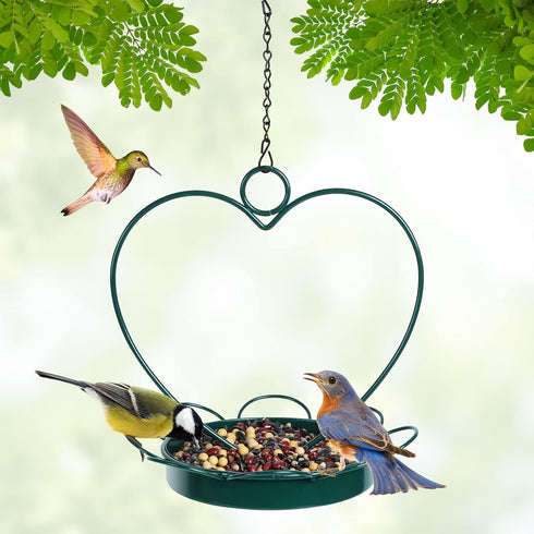 Bird Feeder for Wild Birds Outdoor Hanging Bird Feeder for Garden and Patio (7.87 * 8.66)...