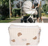 Outdoor Diaper Bag, Convenient Cotton Cloth Large Capacity Diaper Storage Bag Multifunctional Reusable Portable for Travel for Mother(Bear embroid...