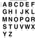 Iron on 1-Inch Transfer White Letters for Clothing - 2 Sheet (White)...