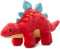 The Petting Zoo Baby Stegosaurus Stuffed Animal Plushie, Dinosaur Animals, ZOOLOGEE Red Dinosaur Plush Toy 11 inches...