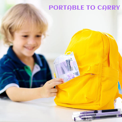 Mini Office Supply Kit Includes Stapler Tape Dispenser Staple Remover Paper Clips Scissor Staples Pen Sharpener Note Small Telescopic Knife for Of...