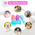Dog Bath Gloves with 4Pack Dog Toothbrush, Dog Grooming Kit, Dog Finger Toothbrush for Small Breed, Medium Large Dogs, Silicone Dog Washing Gloves...