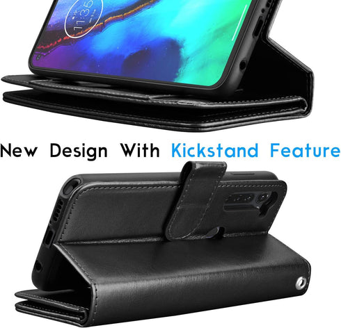 Tekcoo Wallet Case for Moto G Stylus 2020 / Motorola Moto G Pro, PU Leather ID Cash Credit Card Slots Holder Carrying Pouch Folio Flip Cover [Deta...