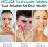 150 Tablets Chewable Toothpaste Tablets, Nano Hydroxyapatite, Flouride & Plastic Free, Sensitive Toothpaste Tablets Peppermint Flavored Strengthen...