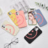 JOYLAND Creativity White Phone Case for iPhone 7/8/SE 2020 Cute Couple Girl Women Cover Soft Liquid Silicone Reinforced Corner Bumper Cover Protec...