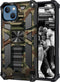 for Apple iPhone 13 Camo Case with Kickstand, Rugged Outdoor Military Grade Shockproof Phone Case for Apple iPhone 13 Camouflage Army Green...