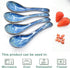 4 Pieces Soup Spoon Set, Asian Soup Spoon, Long Handle Ceramic Soup Spoons, Retro Blue Ramen Bowl Soup Spoon Suitable for Soup, Dumplings, Gravy, ...