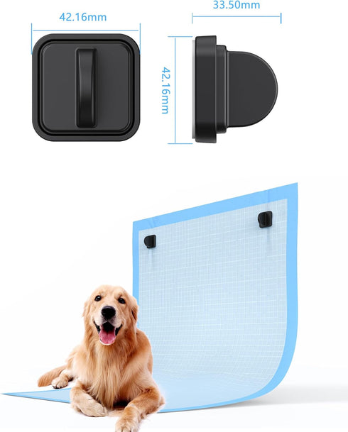 Dog Pee Pad Holder Potty Training Pad Magnetic Wall Holder for Leg-Lifting Dogs & Canine urine marking Strong Magnets No More Slipping Pee Pads Fi...