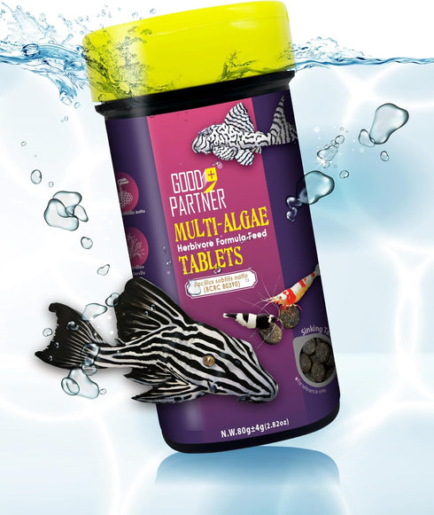 Purify Series for Algae Wafers Pleco Food, Spirulina Fish Food for Snails, Plecos, Algae Eaters and Bottom Feeders, Color Enhancing, All Natural I...