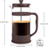 Utopia Kitchen 12 Ounce 0.35 Liter French Press Coffee Maker, Tea Maker, Travel Coffee Presses, Heat Resistant Thickened Borosilicate Coffee Pot f...