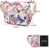 WITERY Crossboby Bag for Women - Waterproof Nylon Multi-Pocket Purse Floral Shoulder Bag Zipper Handbag Messenger Bag...