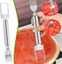 2 Pcs 2-In-1 Watermelon Fork Slicer Cutter, Watermelon Slicer Cutter, Dual Head Stainless Steel Fruit Forks Slicer Knife for Family Parties Campin...