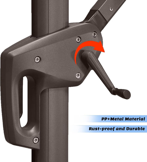 Patio Umbrella Crank Handle, Patio Umbrella Accessories, Outdoor Umbrella Parts Replacement Heavy Duty Holder Umbrella Hand Crank for Picnic Beach...