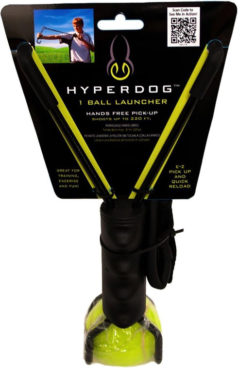 Hyper Pet Ball Launcher Interactive Dog Toy, 1 Tennis Ball...