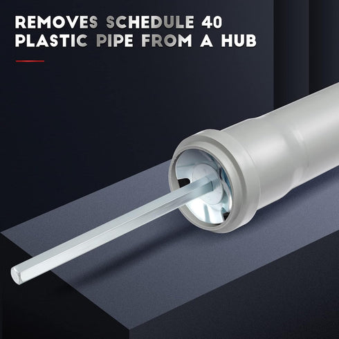 Enhon Plumbing PVC Pipe Reamer, Pipe Fitting Tools for 1/2" Speed Power Drill, Pipe Reamer PVC Fitting Saver for Removing Hub, Pipe Reamer Tool In...