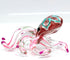 Octopus Miniature Figurines Animals Hand Blown Color Glass Art Collectible Gift Decorate 3.5" (Pink Green)...