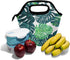 Lunch Bag Tote Handbag Neoprene lunchbox Food Container Tropical Palm Leaves Decor With Stylish Floral Printed Insulated Gourmet Tote Cooler Warm ...