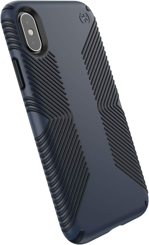 Speck Products Presidio Grip iPhone Xs/iPhone X Case, Eclipse Blue/Carbon Black...