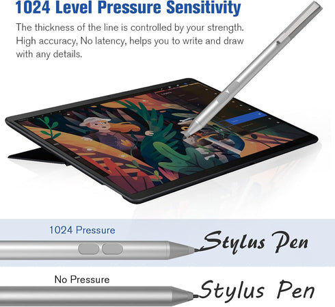 Pen Stylus for Surface Pro 9/8/X/7+/7/6/5/4/3/Surface 3, Surface Go 3/2/1, Surface Laptop/Studio/Book 4/3/2/1 with Palm Rejection, 1024 Levels Pre...