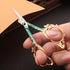 Embroidery Scissors Sewing Scissors Sharp Crafting Threading Scissor with Sheath for Needlework Artwork Manual Handicraft DIY Tool, 4.7in Gold Gre...