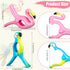 4 Pieces Beach Towel Clip Jumbo Size Chair Clips Towel Holder Clothes Pegs Christmas Stocking Clamp for Cruise Patio Pool Holiday Vacations(Parrot...