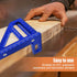 3D Multi Angle Measuring Ruler, 45 90 Degree Triangle Scriber Square Protractor, Miter Triangle Ruler Measuring Tool for Engineer Carpenter Woodwo...