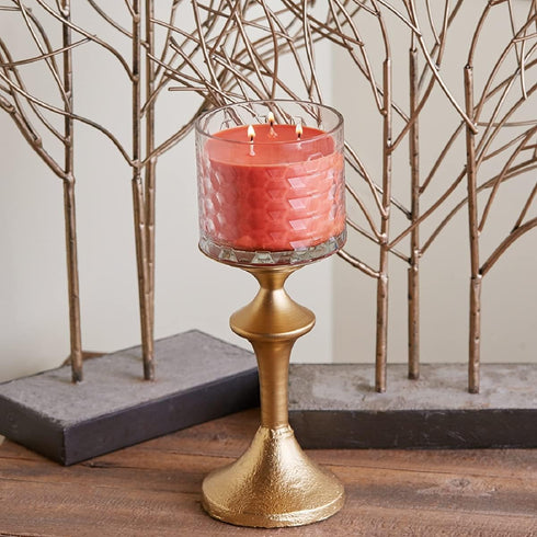 Root Candles Fall Scented Candles Honeycomb Glass Premium 3-Wick Handcrafted Beeswax Blend Candle, 12-Ounce, Pumpkin Spice...