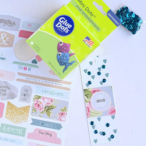 Glue Dots Mini Adhesive Dot Roll...