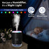 SZO Colorful Mini Humidifier, USB Rechargeable Humidifier, 4 Modes Super Quiet, Humidifiers For Bedroom,Suitable For Travel Office Family-Black...