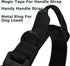 Dog Tactical Collar Military Dog Training Collar Control Handle and Heavy Metal Buckle for Medium Large Dog Training Black M...