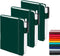 feela 3 Pack Pocket Notebook Journals with 3 Black Pens, A6 Mini Cute Small Journal Notebook Bulk Hardcover College Ruled Notepad with Pen Holder ...
